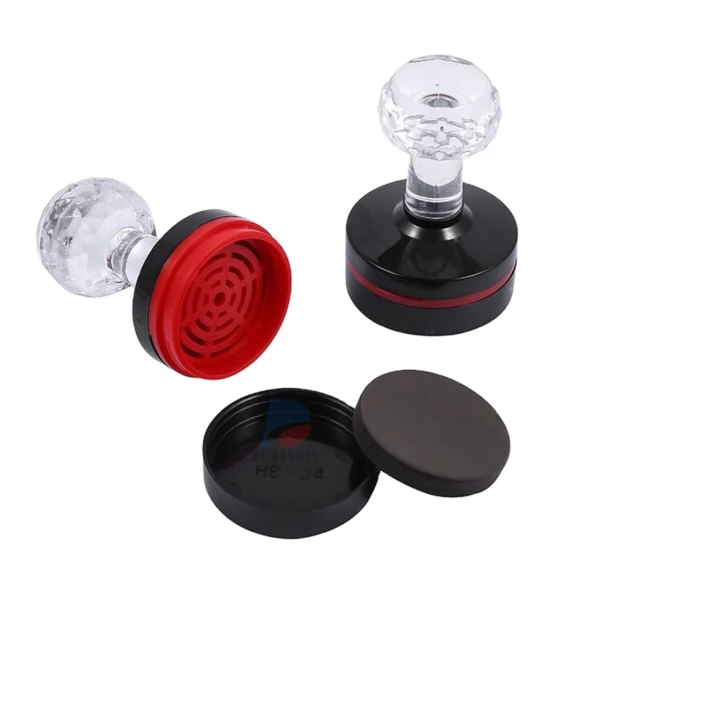 Factory Wholesale Custom Flash Stamp Sets HB-40mm size Round shape Flash Stamp Rubber Self_Inking_Stamp