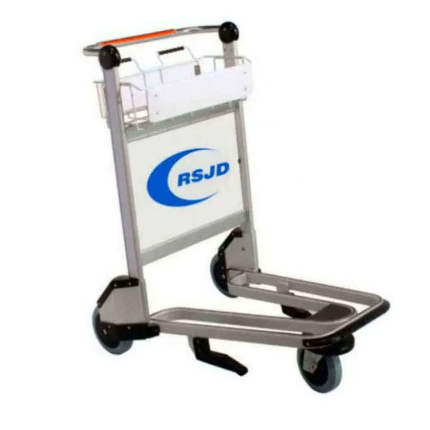 Лидер продаж, алюминиевая ручная тележка для багажа с тормозом для аэропорта, авиакомпании