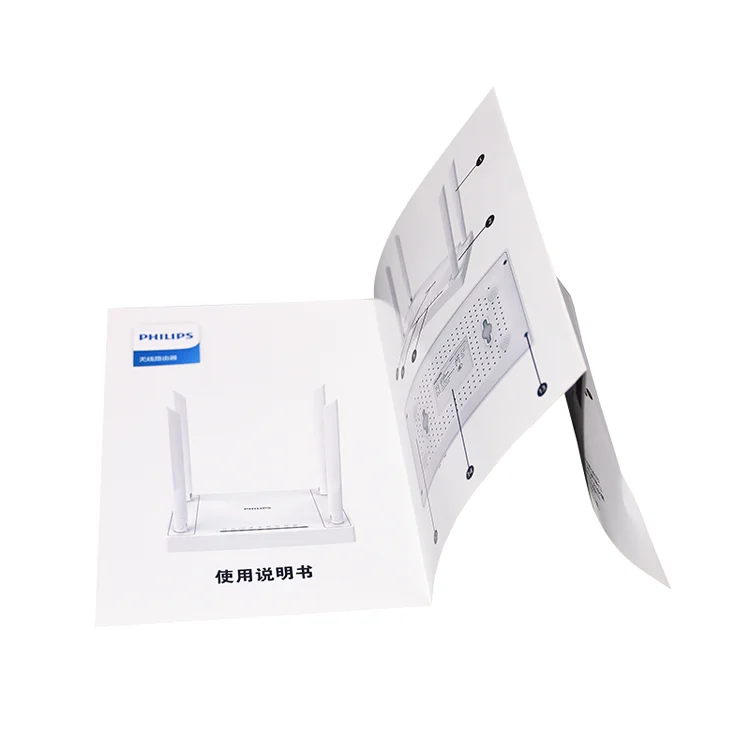 High Quality Low Price instruction manual brochure sticker folding instruction (1600484094362)