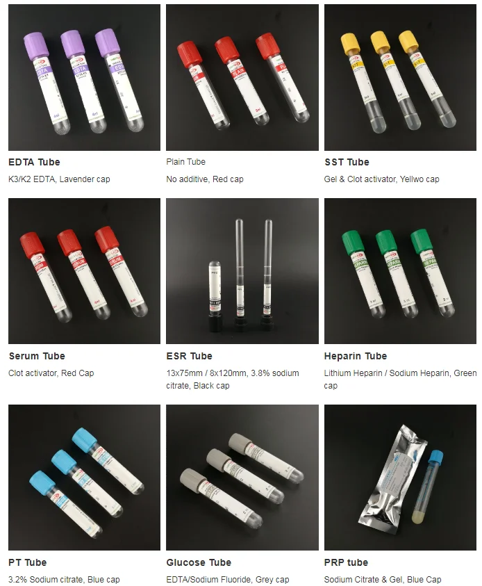 
Medical Disposable ESR Vacuum Blood Collection Tube With Black Cap, PET Or Glass Both Are Available 
