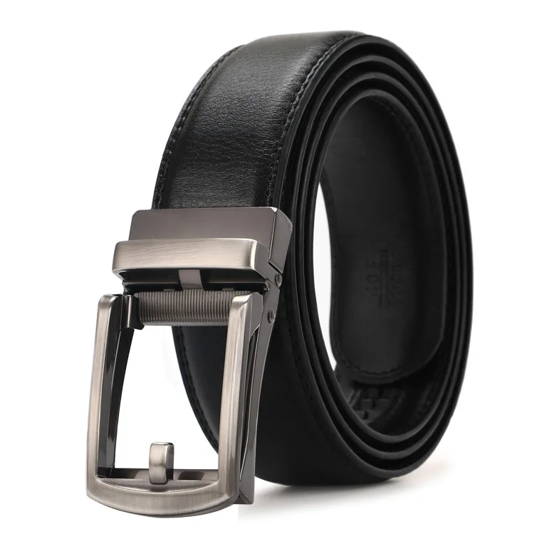 Belts leather men foreign trade automatic buckle belt headless business