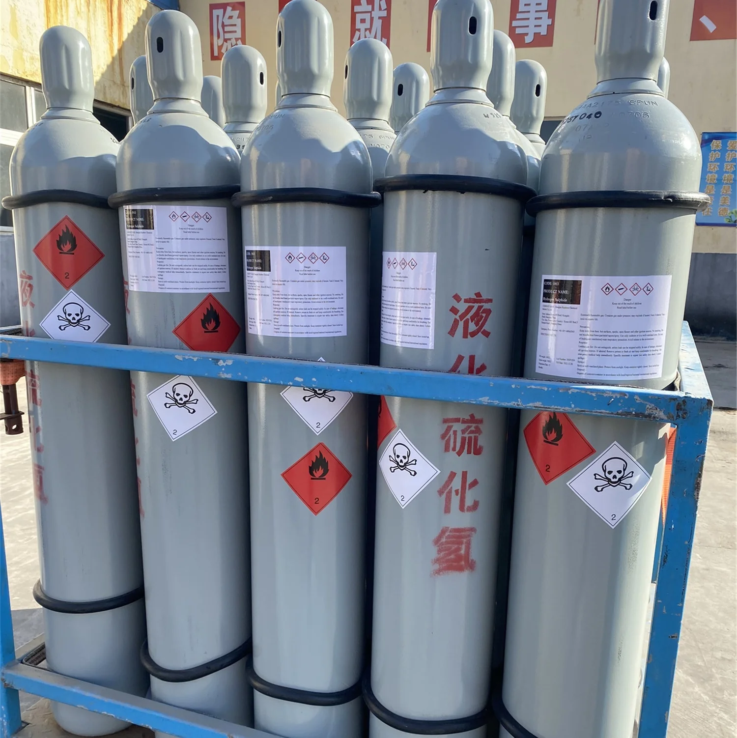 99% Hydrogen Sulfide H2s Gas with 47L Cylinder for Chemistry