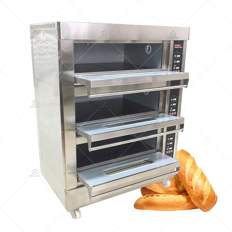 3 deck commercial pizza oven manufacturer kitchen bread baking bakery cake oven prices electric oven
