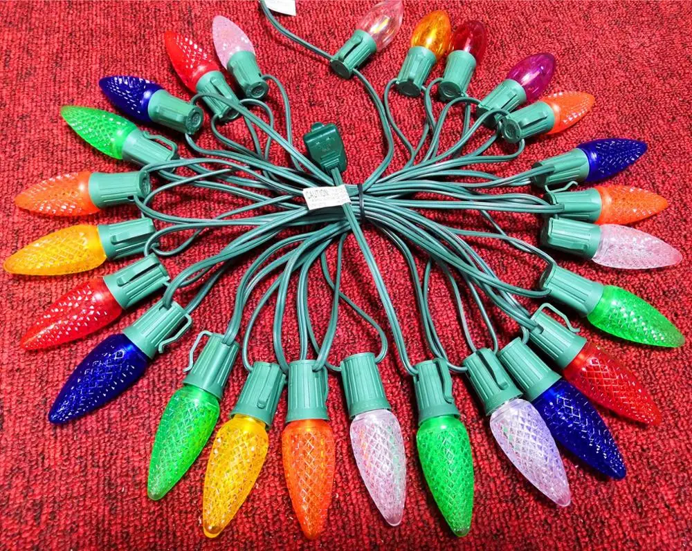 15 Years Factory Free Sample Brighter UL C9 bulbs SMD LED Christmas light