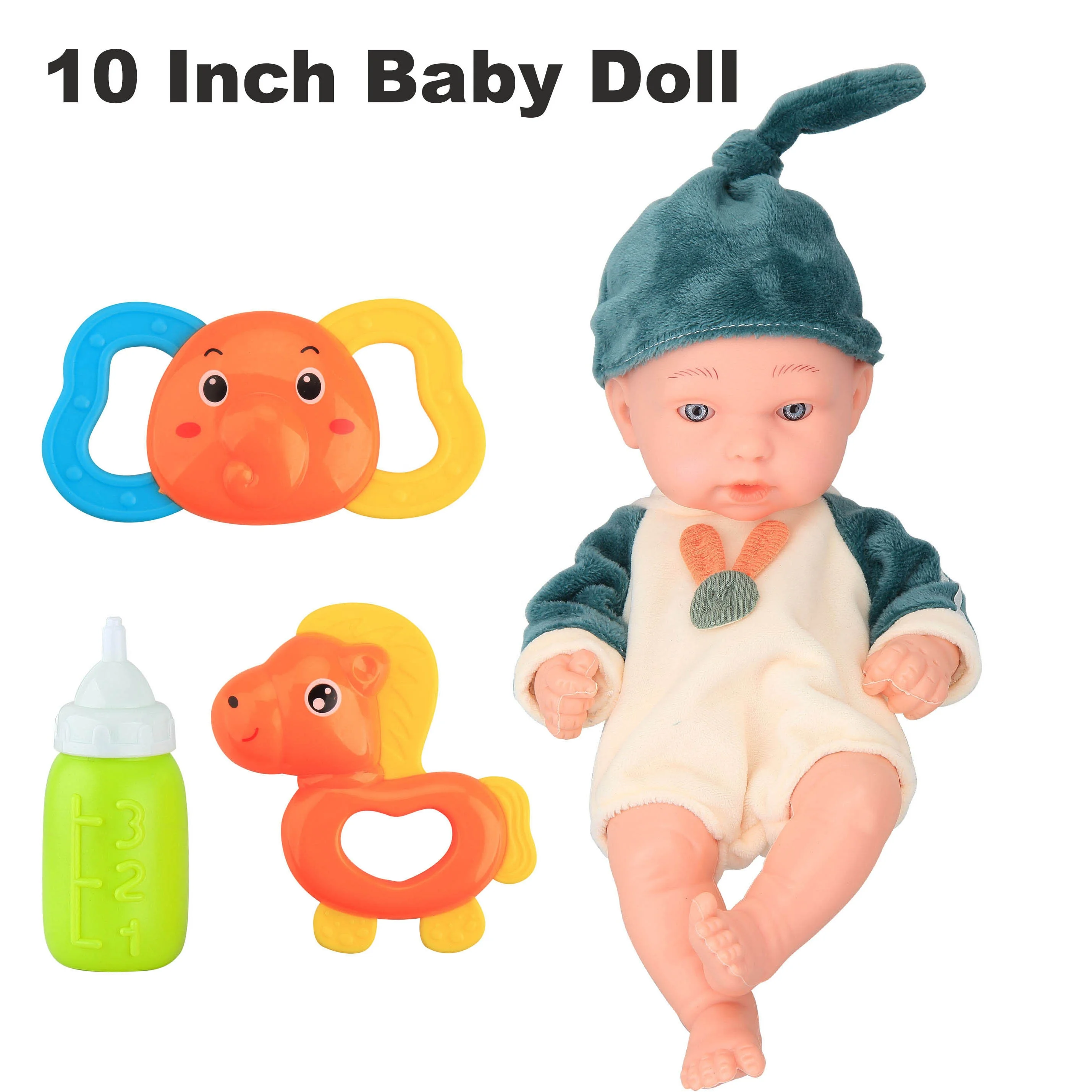 Plastic Reborn Baby Lovely Doll newborn silicone doll 10inch cheap real soft full silicone body vinyl reborn baby doll