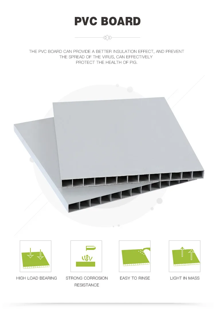 Used Condition PVC Wall Partition Board for Pig Farm Pig Farrowing Crate Pen for Pig Housing for Chicken Use New Condition