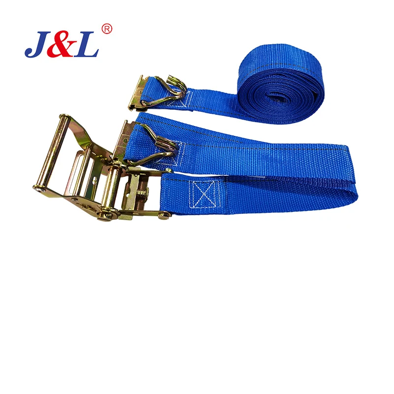 JULI Ratchet Tie Down Heavy Duty Cargo Strap Truck Loading Belt for Transportation Car Roof Strap Tie Down