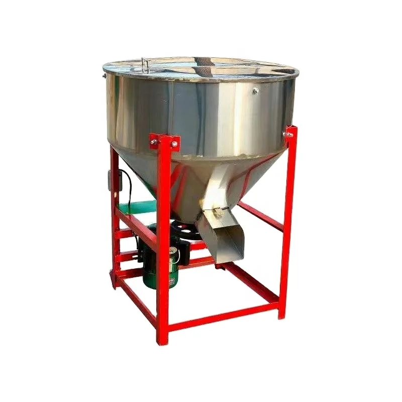 Stainless Steel Poultry Feeding Mixer Processing Grain Grinder Machine Animal Feed Mill Mixer