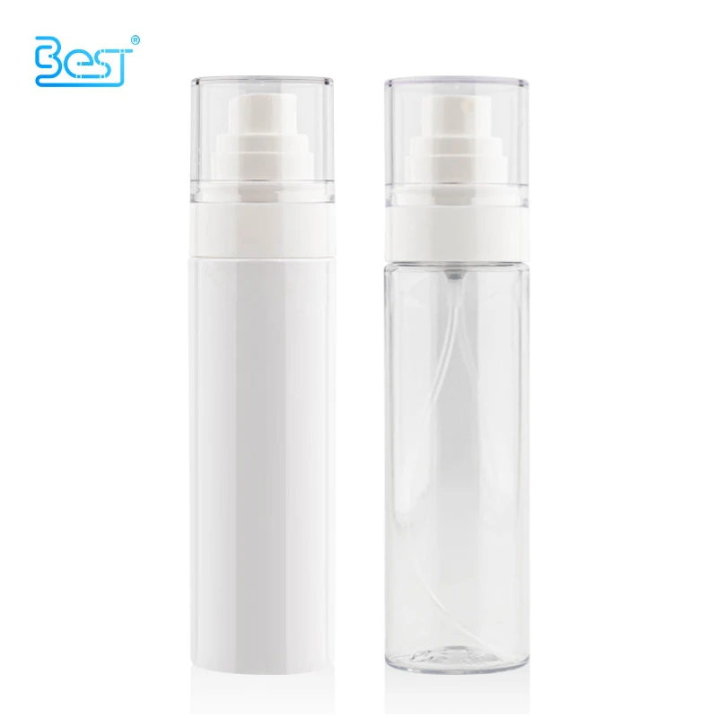 60ml 80ml 100ml 120ml thick wall fine mist spray bottle plastic flat shoulder bottle