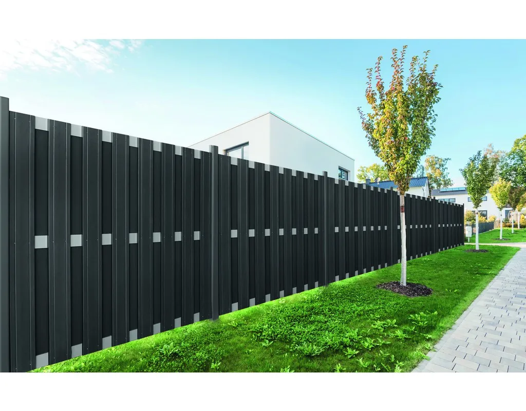 unifloor outdoor retractable wpc composite wood fence panel garden strong plastic panels boards