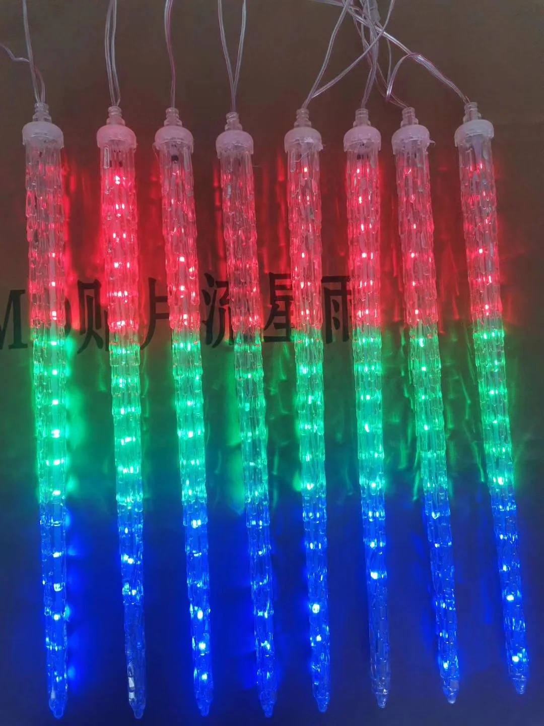 super bright LED christmas falling led icicle piton lights meteor tubes led christmas ice  drop lights  Outdoor IP65 waterproof