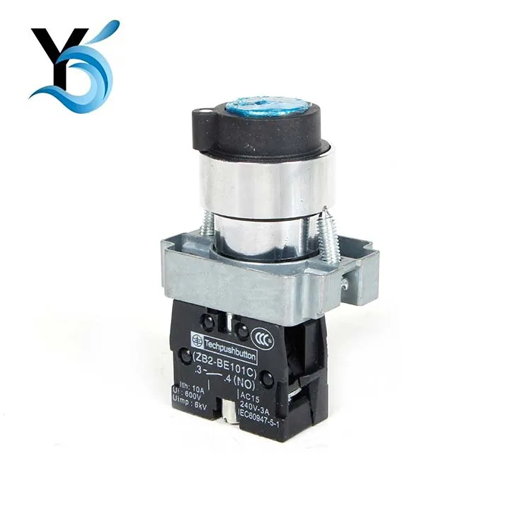 
ZB2-BE101C Round blue button switch 