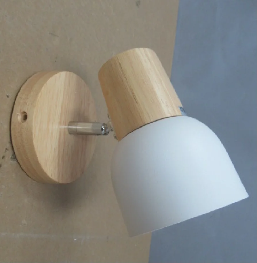 Wood Wall Lamp Vintage Sconce Wall Lights single light 1/2/3 Fixture E27 Bedside Retro Lamp Decor Dining Room Bedroom Light
