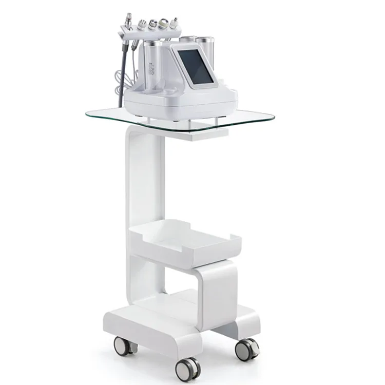Beauty salon equipment trolley bubble carts water light skin management storage bracket mobile nail cart