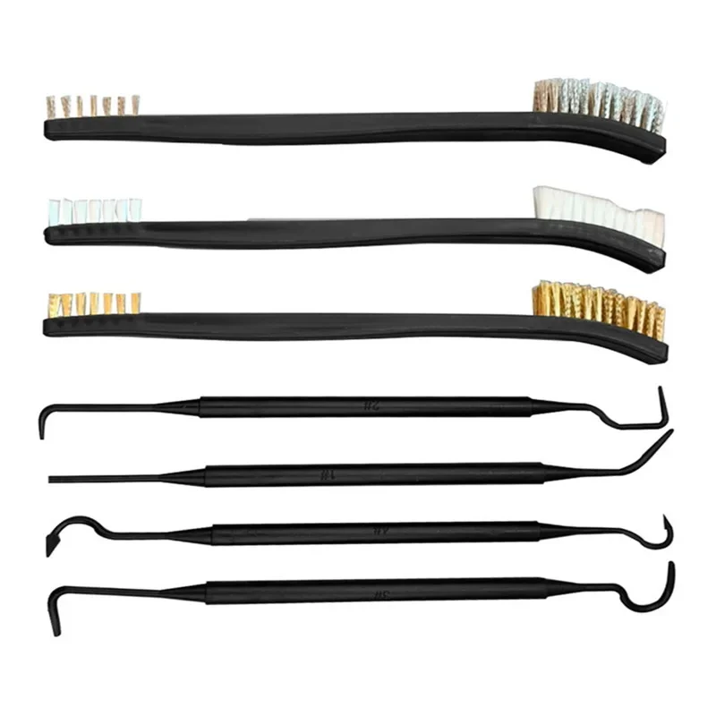 Universal Gun Hunting Cleaning Kit   Double Ended Nylon Pick Set Gun Cleaning Brush Set