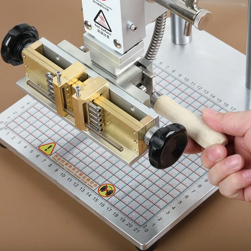 Quick Change Copper Die Multi-Function Hot Stamping Machine Flip Hot Stamping Fixture Embossing Tool