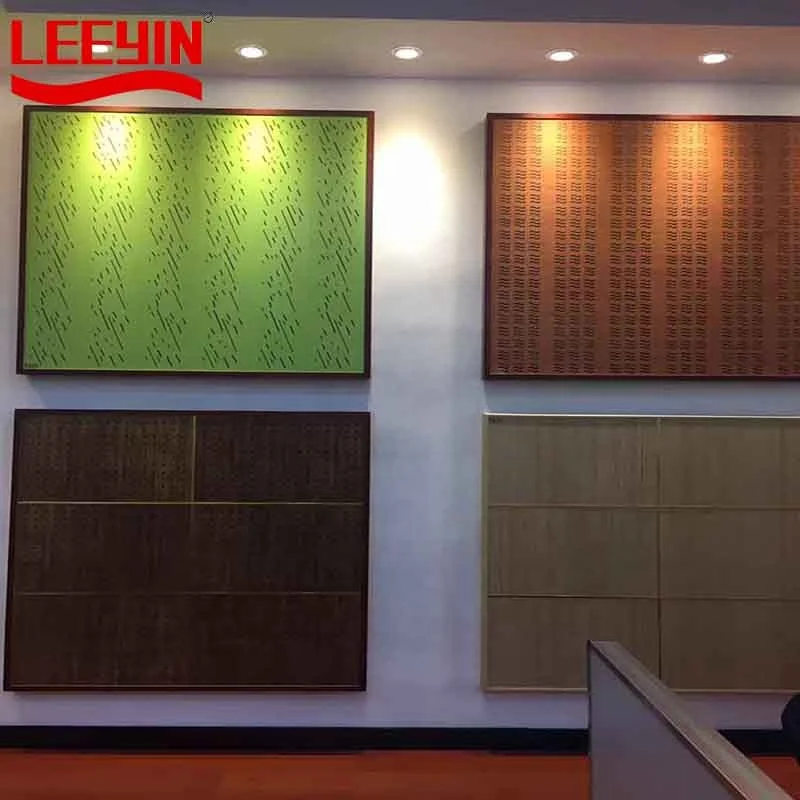 Factory Wholesale Sound Absorption Wooden Pattern for Building Decoration Acoustic Panel Wall Panel