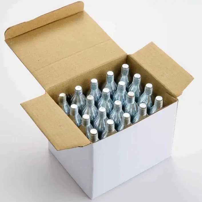 16g Co2 Cartridge Refillable 16 Gram 8g 12g 33g 3/8 Threaded Disposable Mini Gas Tank Food Grade CO2 Beverage Beer Keg Chargers