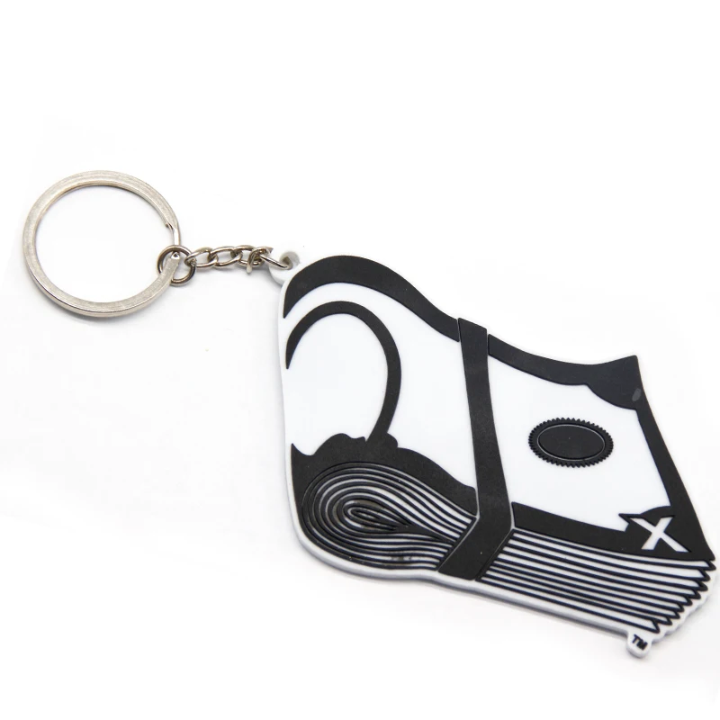 Hard soft pvc custom transparent heart cartoon character rubber 3d plastic keychains with logo maker