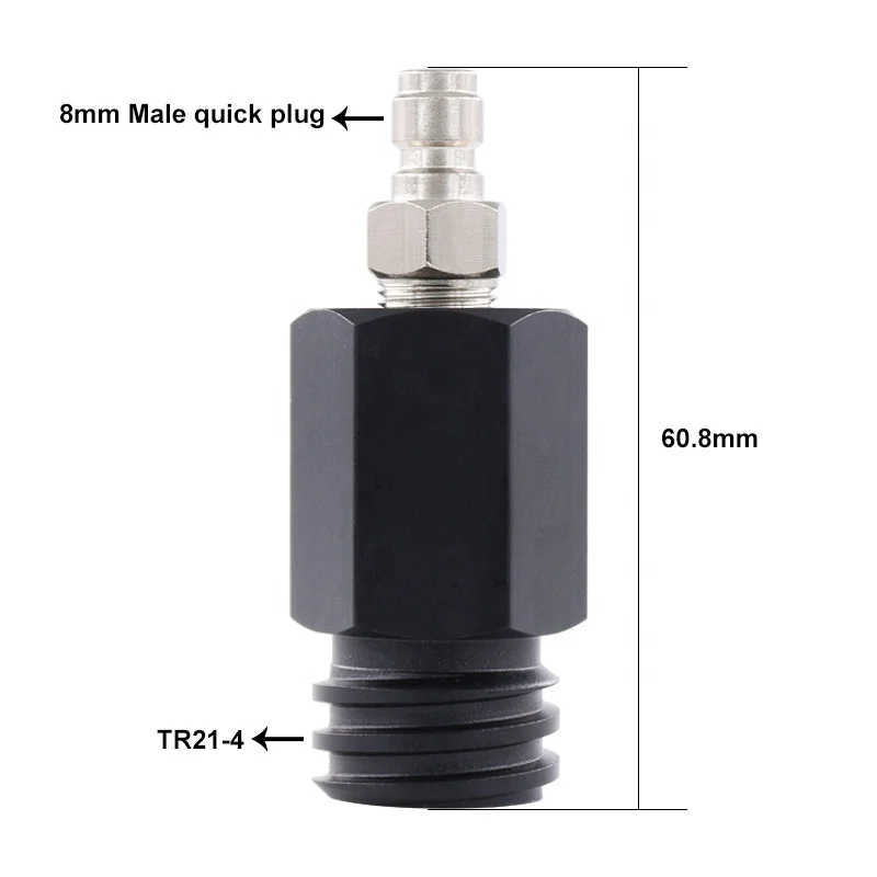 High Quality TR21-4 Direct Connect Soda Sparkling Water Machine Adapter with 8mm Male Quick Disconnect Connect Plug