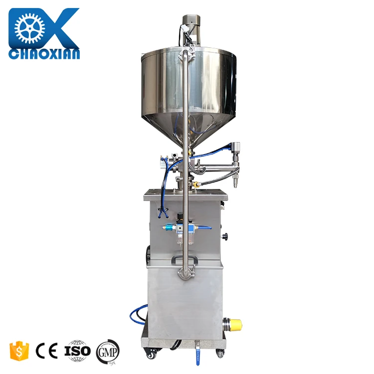 Manufacturer Milk Empty Glass Nail Polish Bottle Cone Filling Machine With Liquid Mixing Tank