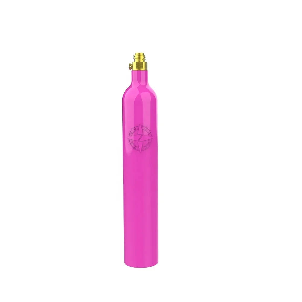 Manufacturer supply 0.6L  60L CO2 gas cylinder for soda maker compatible with all types screw in valve stream soda water