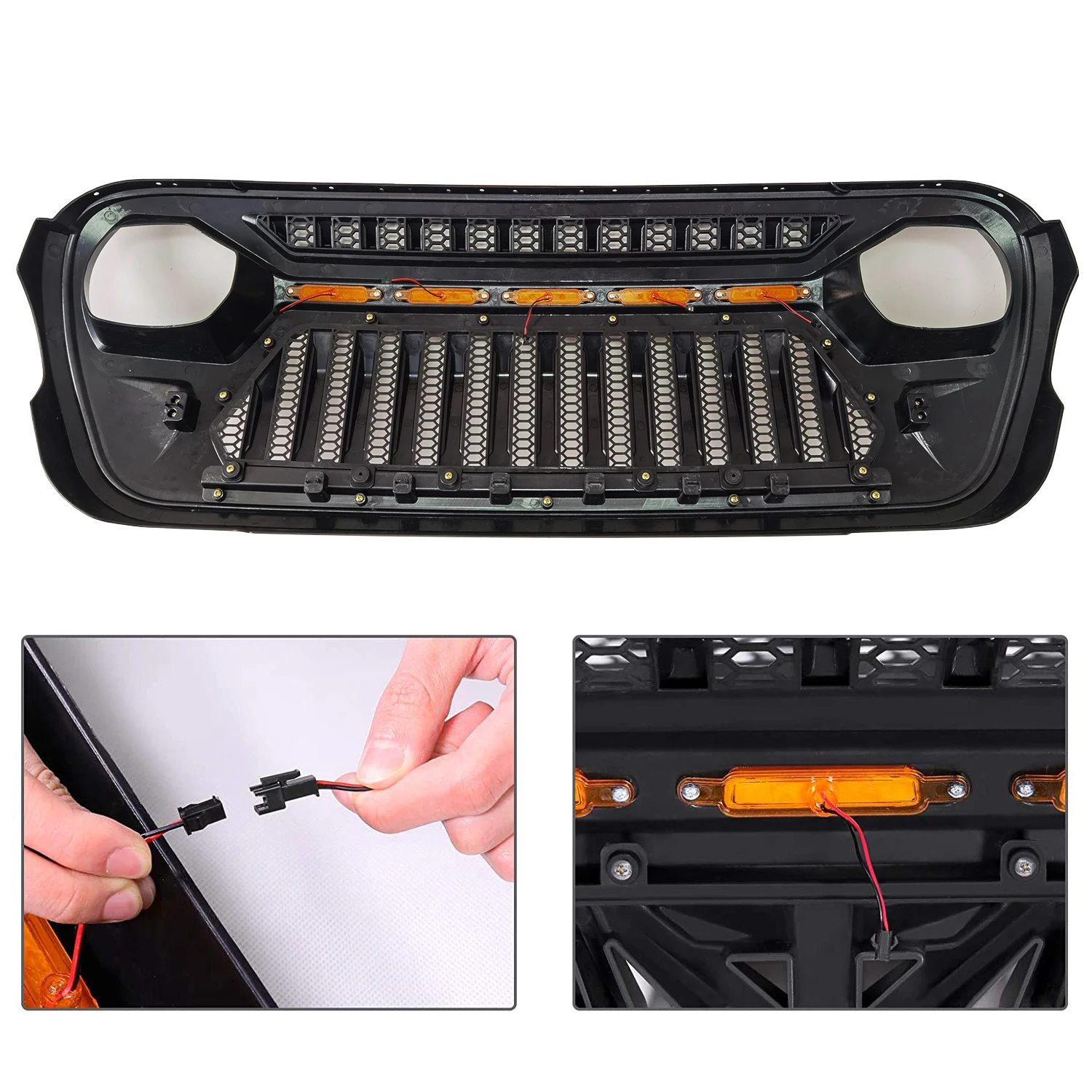 Spedking High quality wholesale prices JL JT accessories 4x4 offroad Front car Grille For JEEP WRANGLER Gladiator