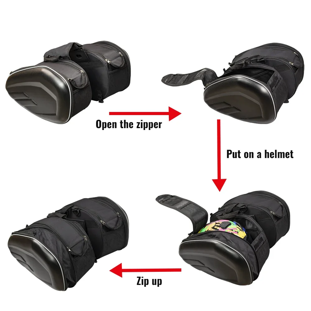 Motorcycle Saddle Bag Durable 1680D Front Storage Motorcycle Tank Bag 2016 Suzuki Boulevard Saddle Bags Leather OEM ODM Accepted