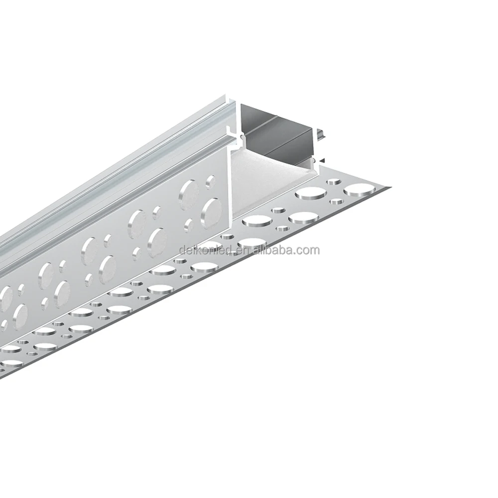 49*35mm Architectural Plaster in  LED Profile Wall to Ceiling Drywall Aluminum Channel Extrusion Track for Home Theater