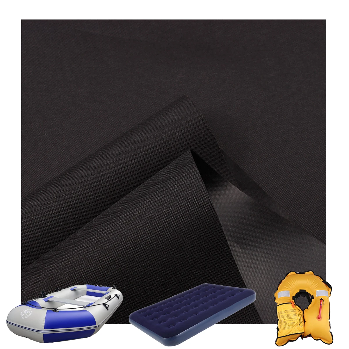 high strength nylon Heat Sealable Airtight Matte TPU Coated 210D inflatable fabric for Inflating Products