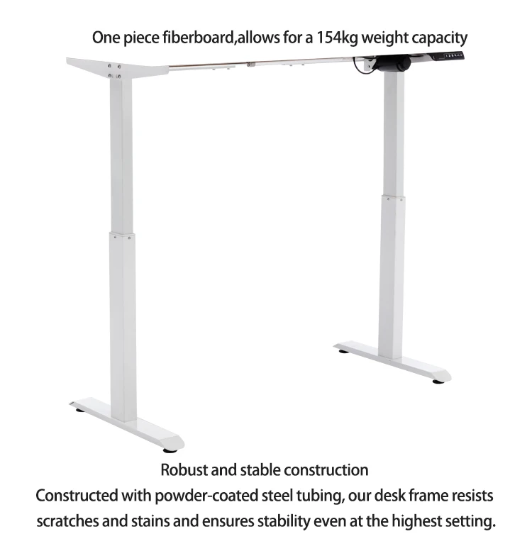 Height adjustable metal frame sit stand desk electric height adjustable desk standing