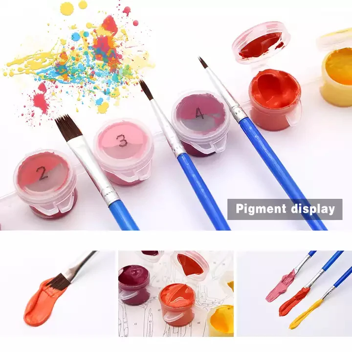 Customized Romantic DIY Easy Kids Painting by Numbers Set