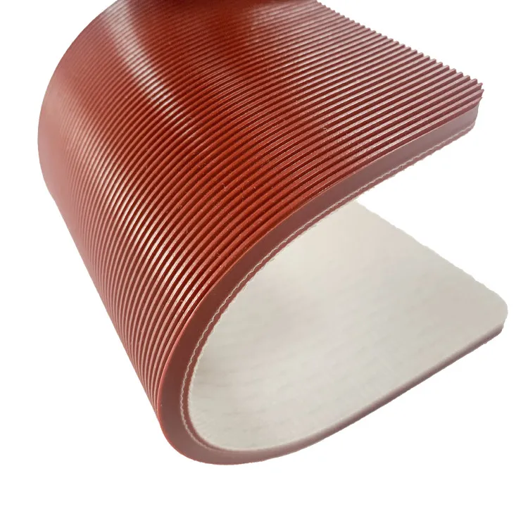 Manufacturer red stripe pattern PVC conveyor belt roll tapes