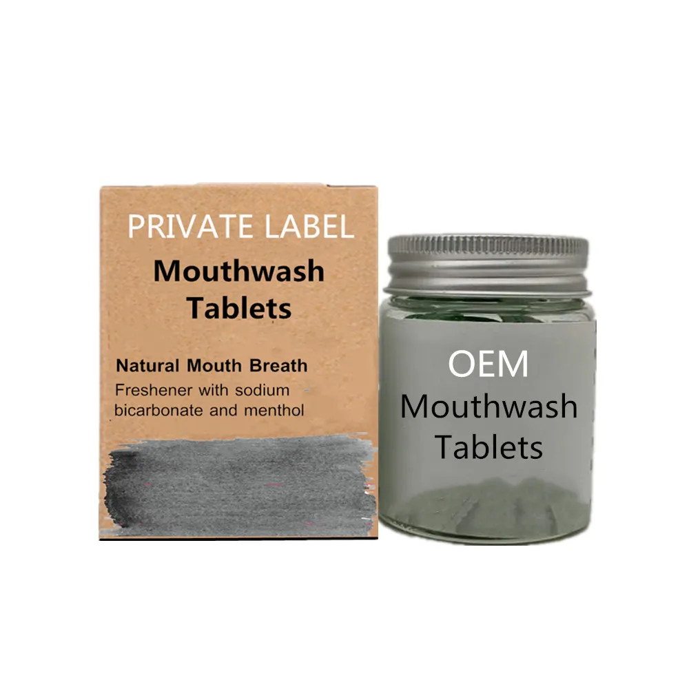 Natural Food Grade Travel Size Mouthwash Tablets Manufacturer