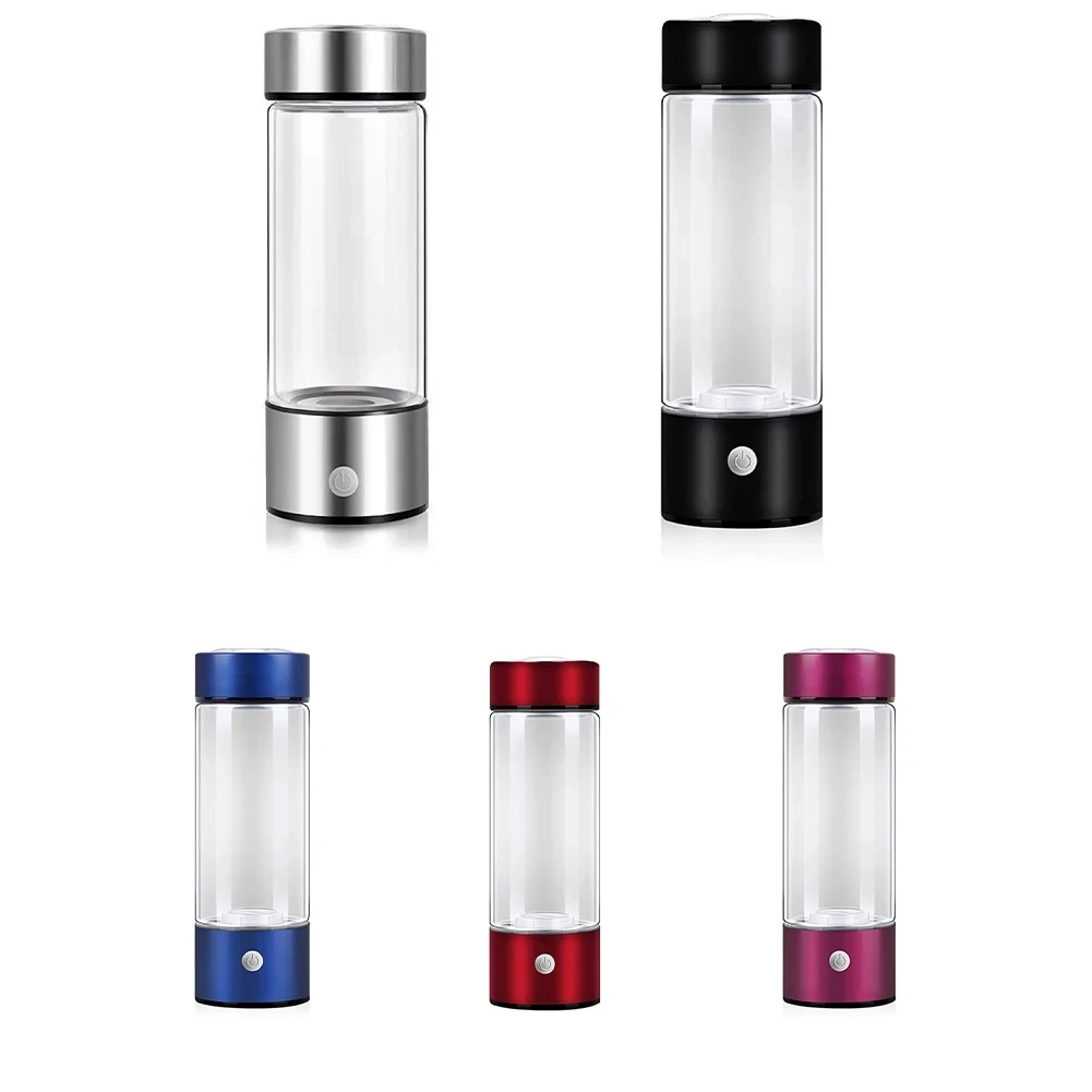 Generator Ionizer Rich Cup Custom logo Hydrogen Alkaline Hydrogen Water Bottle Hydrogen Water Generator With Glass Bottle