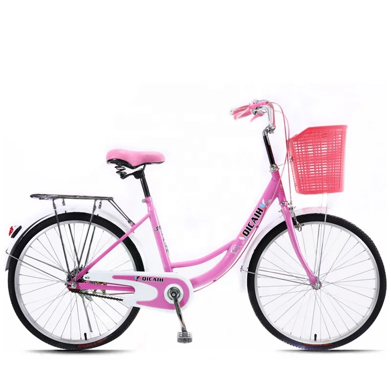 Модный женский велосипед из высокоуглеродистой стали 24/26 дюйма высокого качества в старом стиле дорожный велосипед для женщин велосипед
