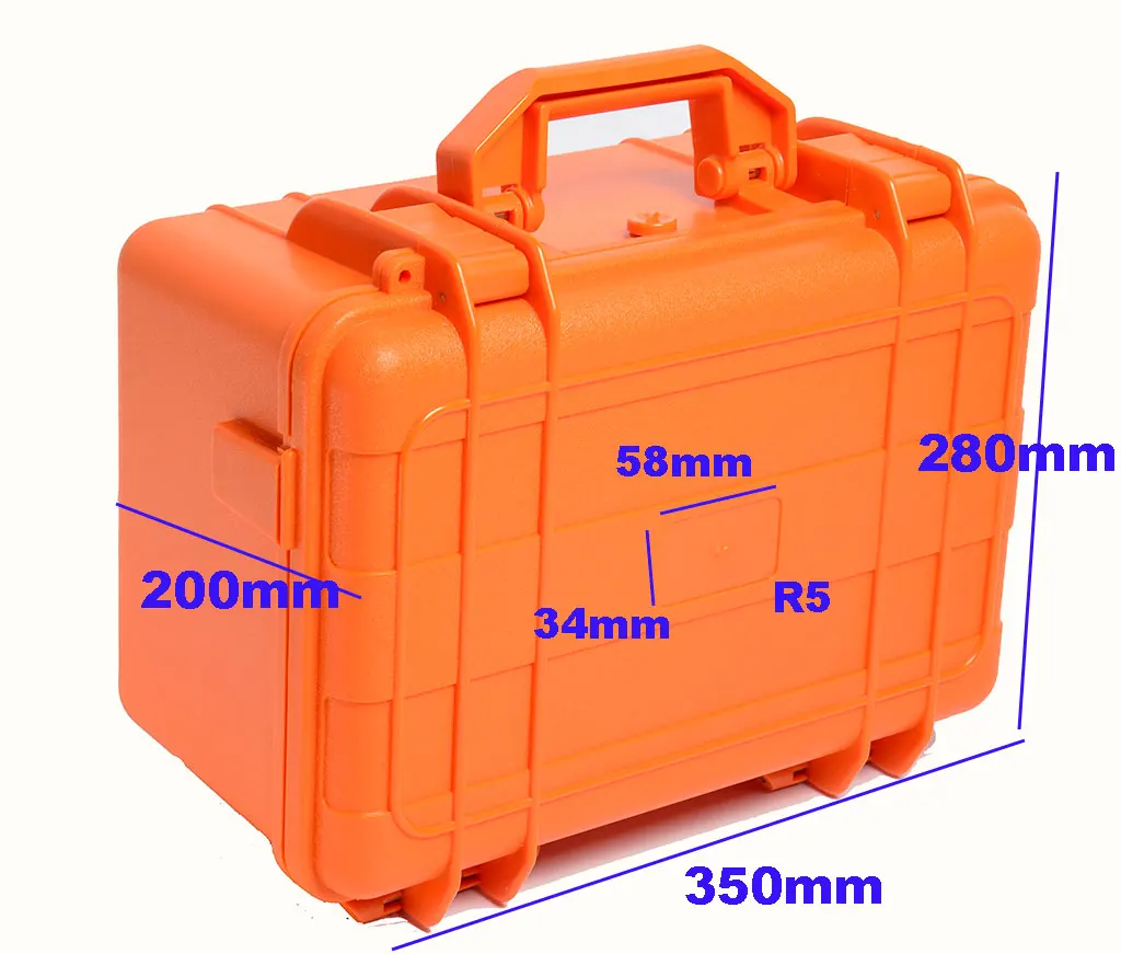 abs plastic storage tool case extra long flight case hardware storage case plastic mini hard with foam