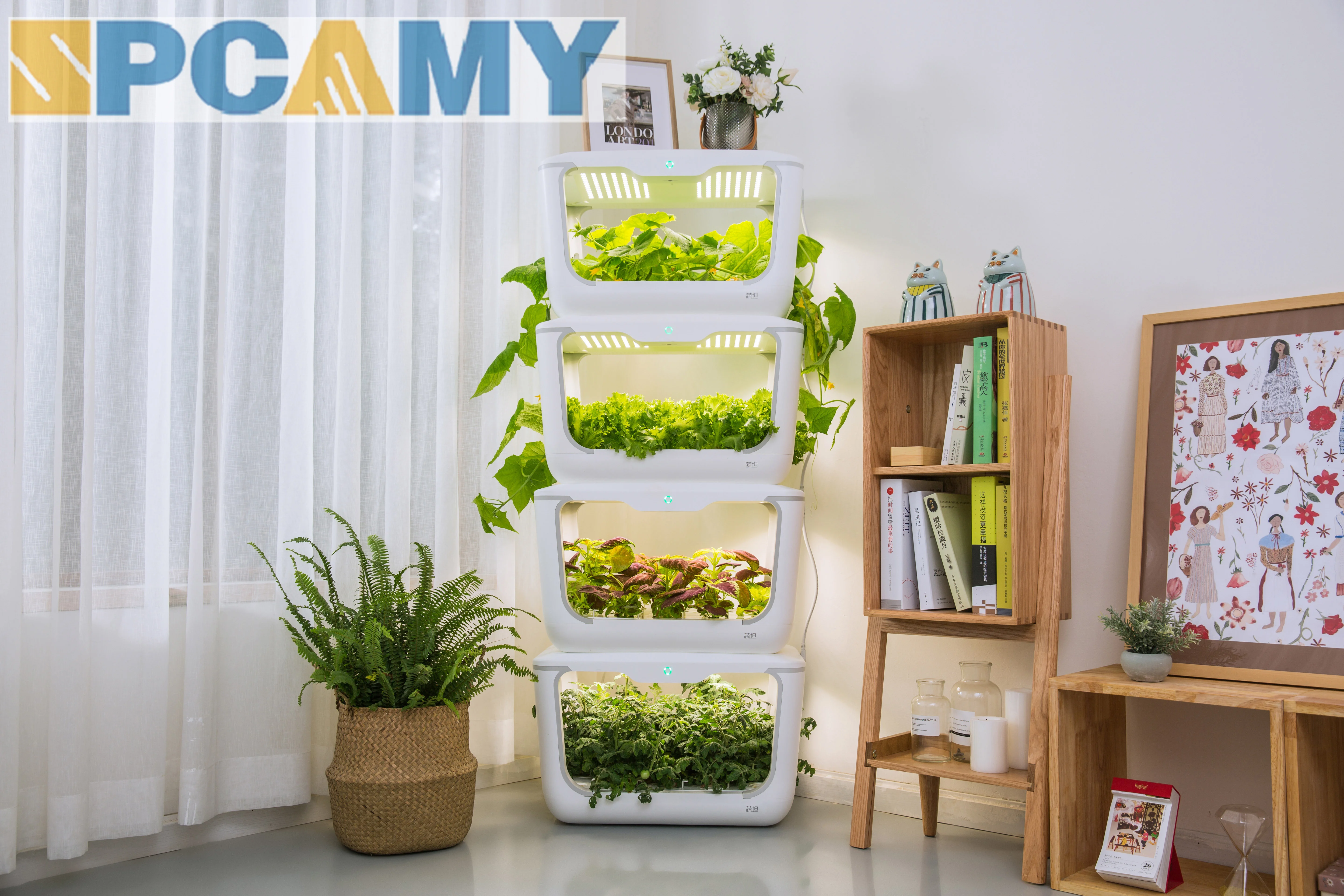 2024 Intelligent Technology Control Nutrient Solutions 5W Effortless Indoor Vegetable Seeds Planting Machine