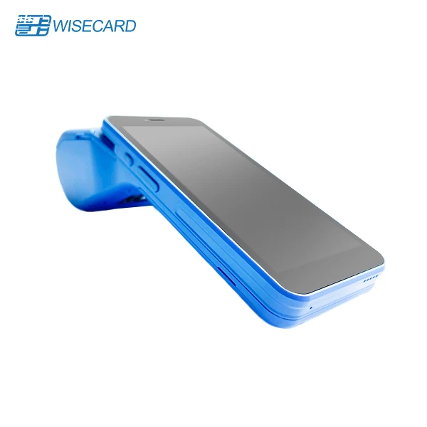 Wisecard Android 12 портативный онлайн POS терминал с сенсорным экраном Встроенный термопринтер NFC кард-ридер