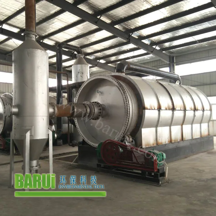 China supplier professional waste tire/plastic small pyrolysis plant also for used oil recycling