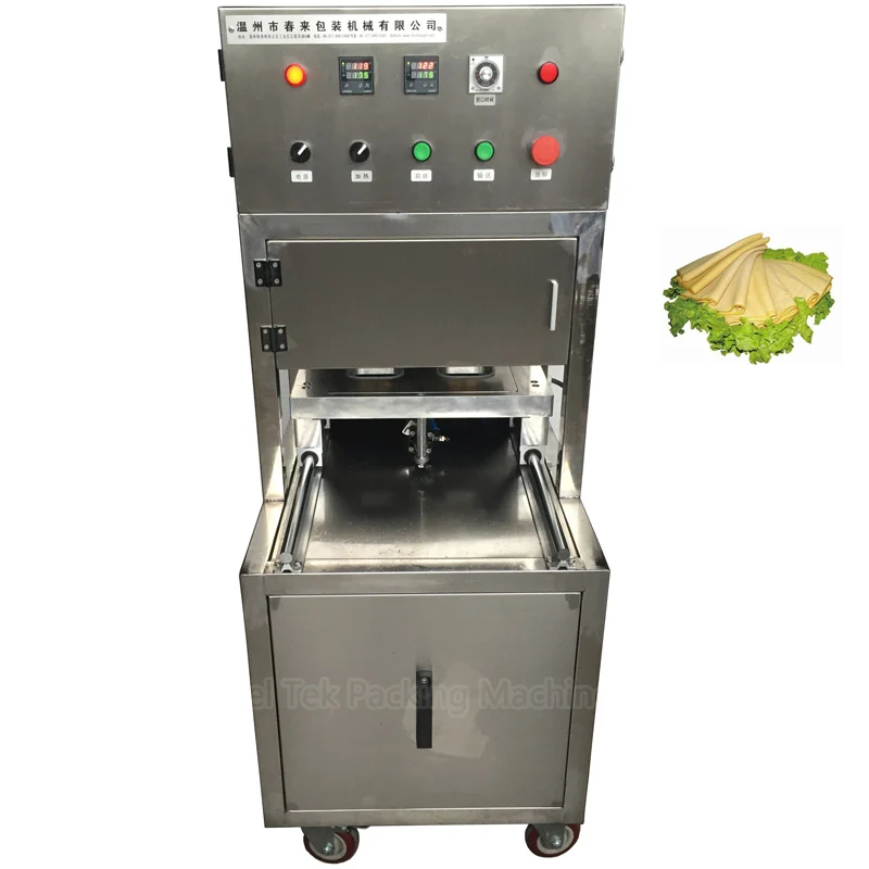 Stainless Steel Bean Food Snacks Tray Vacuum Sealing MAP Packing Machine Auto Cake Hamburger Hot Dag Container Box Heat Sealer