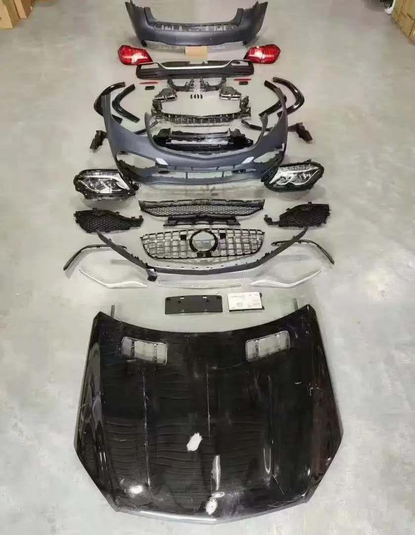 Upgraded Body Kit GL63 Upgraded Autoparts Hood Bumper Grille Headlamp Body Kit GLS63