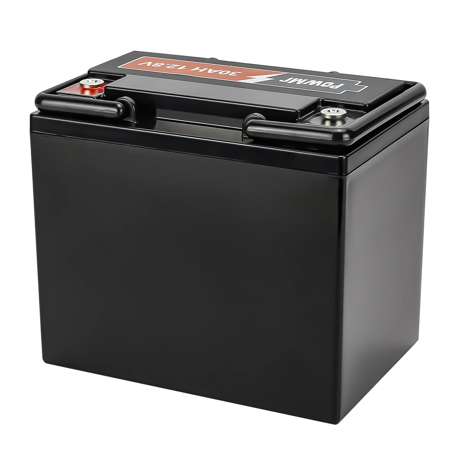 PowMr 12.8V 100AH Rechargeable Solar LiFePo4 Battery M8 Terminal Lead-acid Battery 4 Units In Series Battery