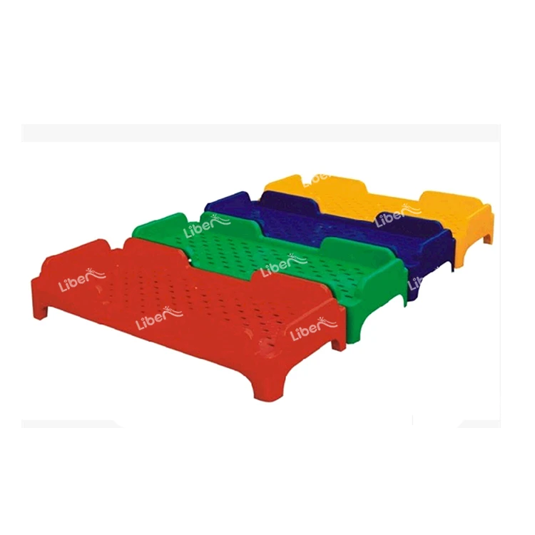 Preschool nursery cot stackable sleeping plastic Kids children bed