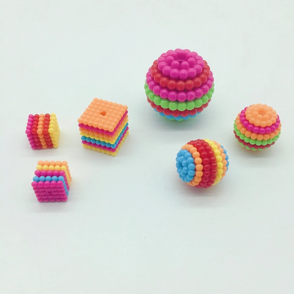 Colourful openable fruit ball Square Beads bayberry beads bayberry pearls for deration