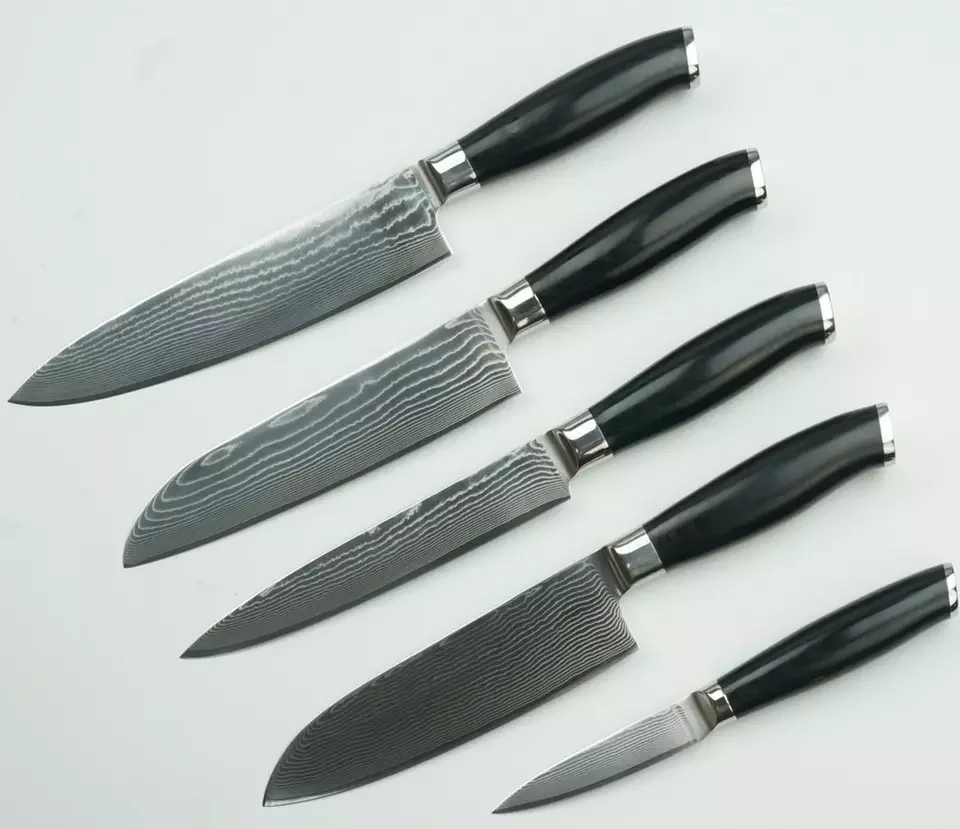 Прямая Продажа с завода Лучшая цена антипригарный импортный 8-дюймовый поварский нож из дамасской стали логотипом на заказ