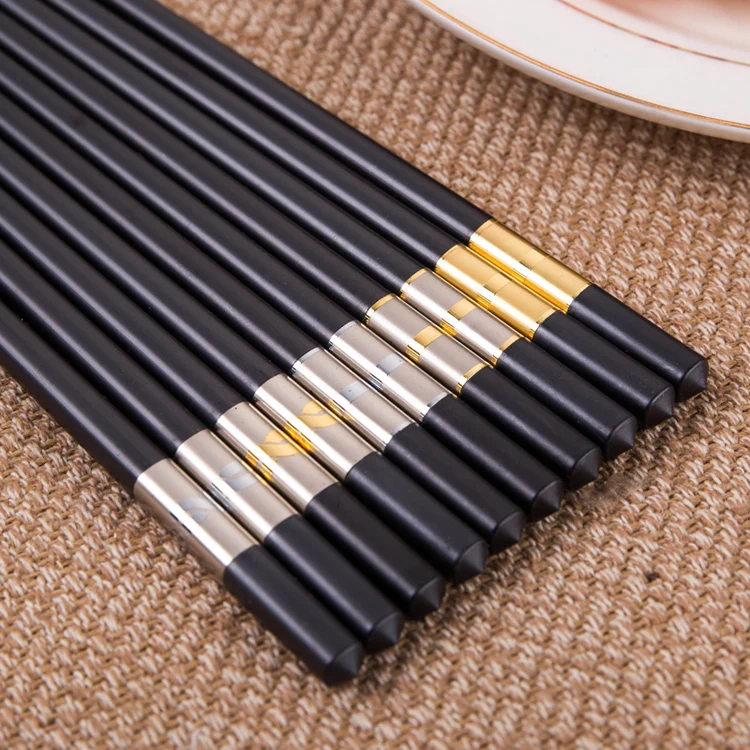 best seller high quality restaurant reusable black japanese chopsticks