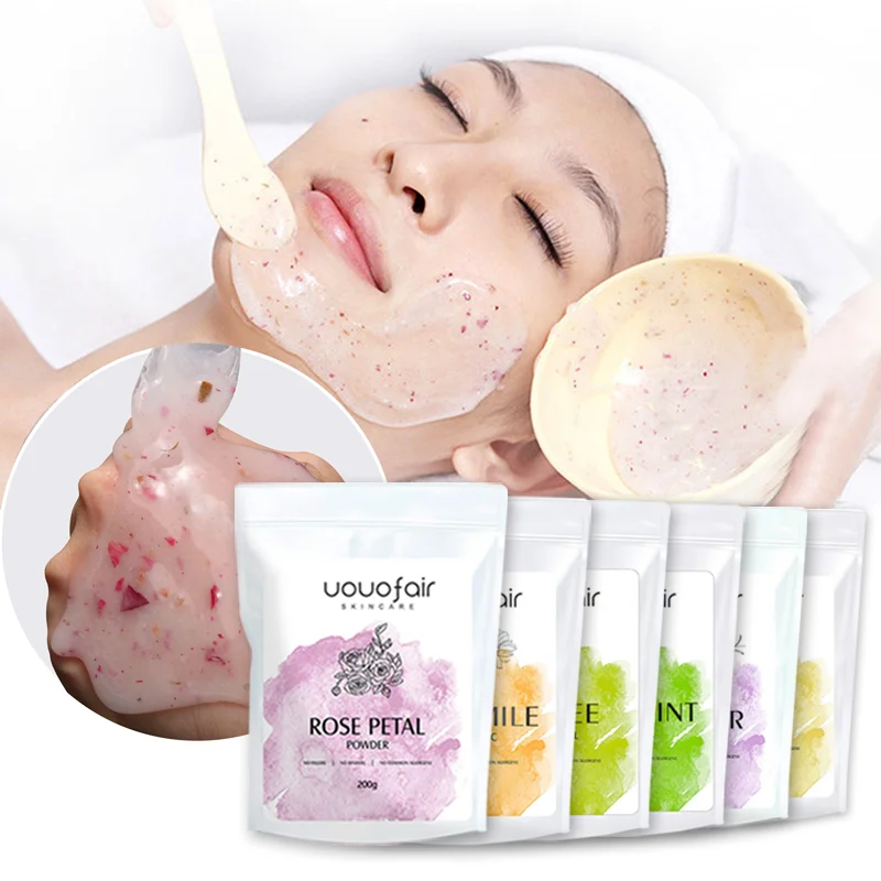 Частная этикетка изготовленным на заказ логосом, уход за лицом, jellymask hydrojelly Роза отбеливание шелушиться лица порошок гидро jelly гелевая маска