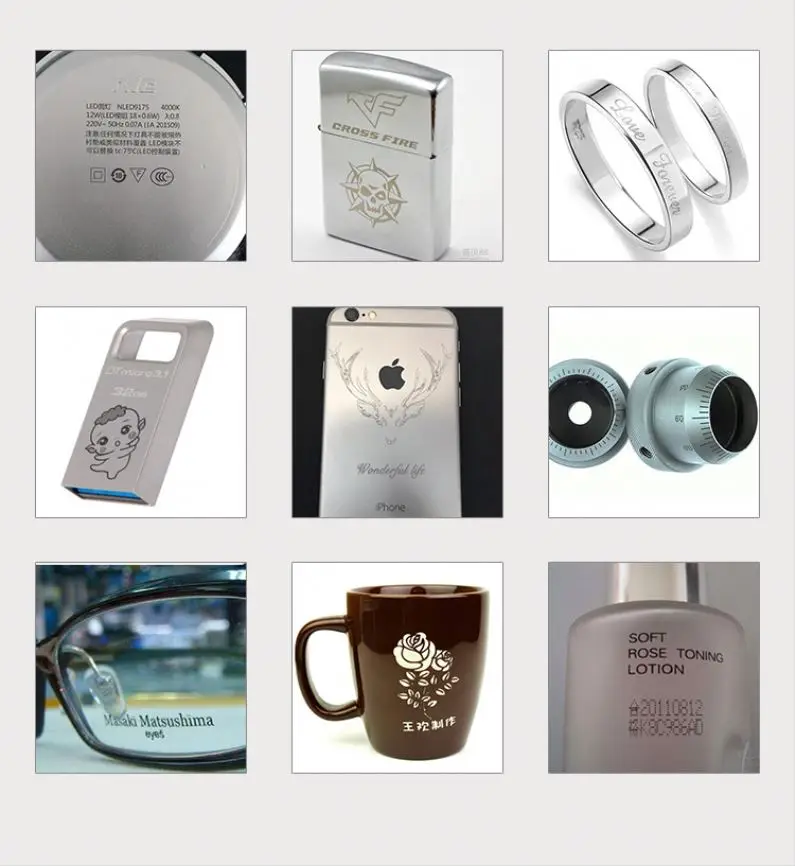 
High Precision Mini Handy Gobo Jpt 30 Watt Fiber Laser Marking Machine 