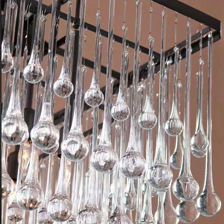 Прозрачная акриловая подвеска в виде капли воды воздушная украшения на потолок свадебный реквизит свадебные потолочные хрустальные